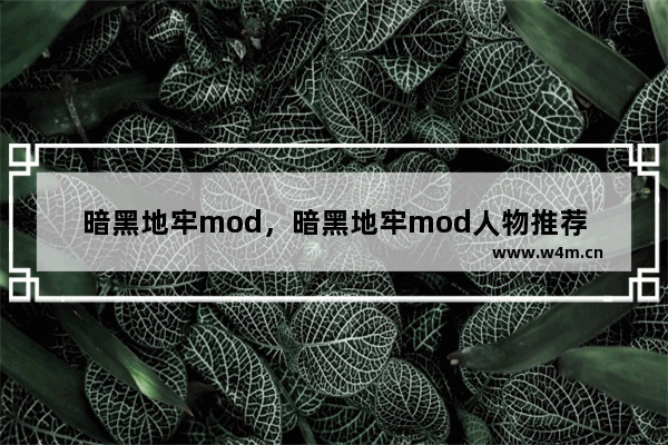 暗黑地牢mod，暗黑地牢mod人物推荐