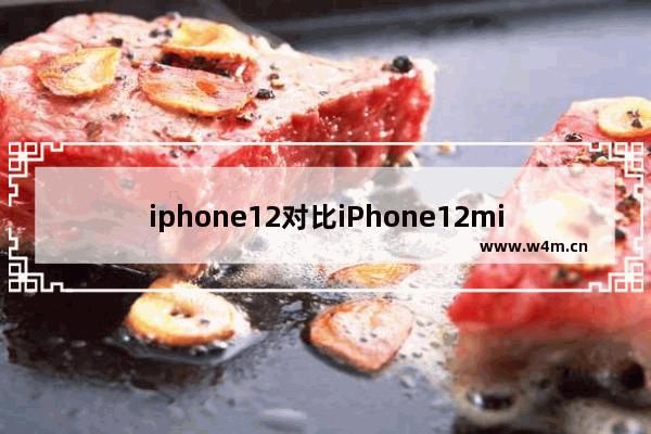 iphone12对比iPhone12mini