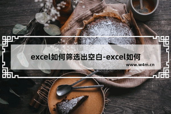 excel如何筛选出空白-excel如何筛选出空白格