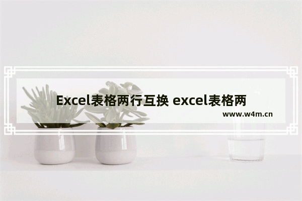 Excel表格两行互换 excel表格两行互换位置