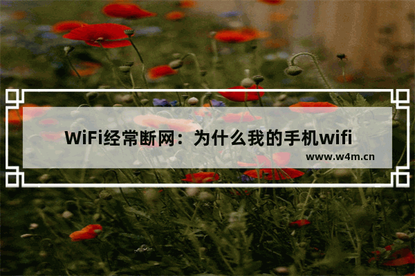 WiFi经常断网：为什么我的手机wifi经常断网