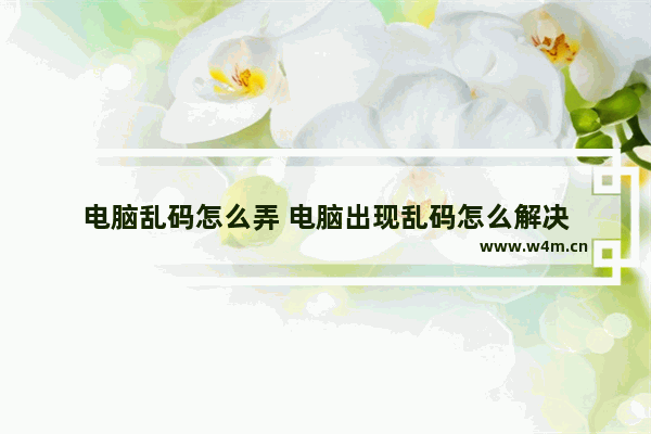 电脑乱码怎么弄 电脑出现乱码怎么解决