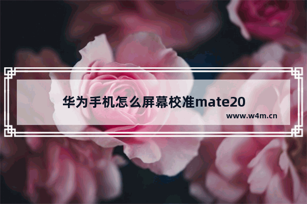 华为手机怎么屏幕校准mate20