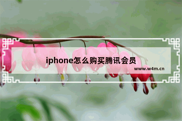 iphone怎么购买腾讯会员