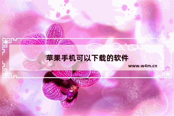 苹果手机可以下载的软件