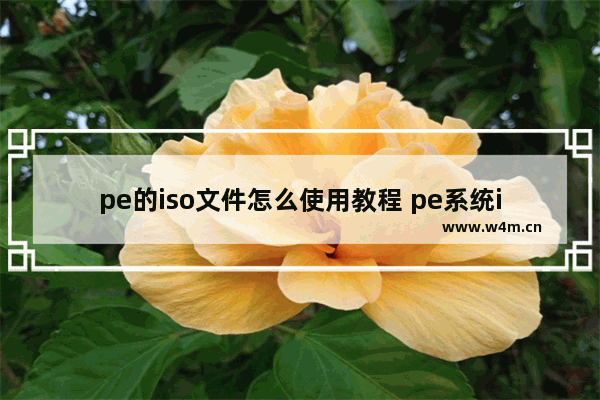 pe的iso文件怎么使用教程 pe系统iso文件使用教程