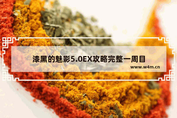 漆黑的魅影5.0EX攻略完整一周目