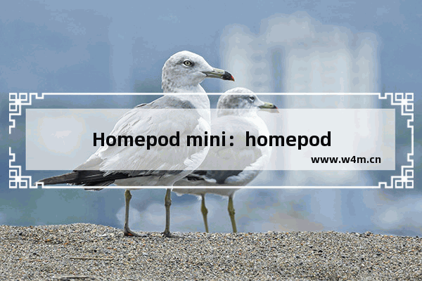 Homepod mini：homepod mini延迟怎么解决