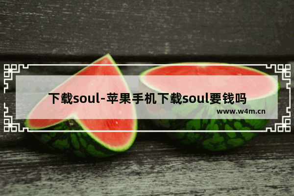 下载soul-苹果手机下载soul要钱吗?