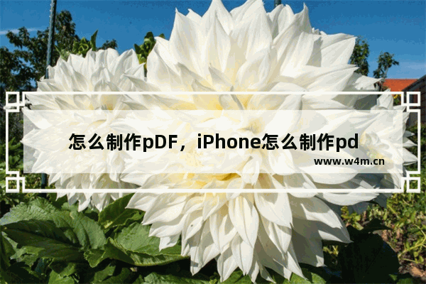 怎么制作pDF，iPhone怎么制作pdf