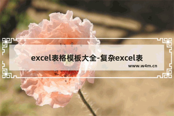 excel表格模板大全-复杂excel表格模板大全图