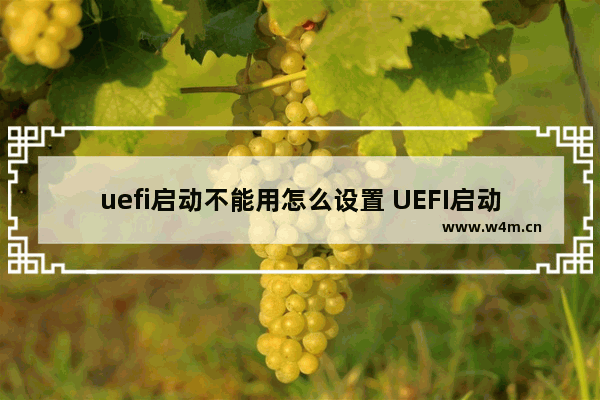 uefi启动不能用怎么设置 UEFI启动设置方法