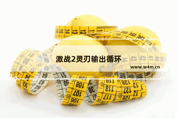 激战2灵刃输出循环