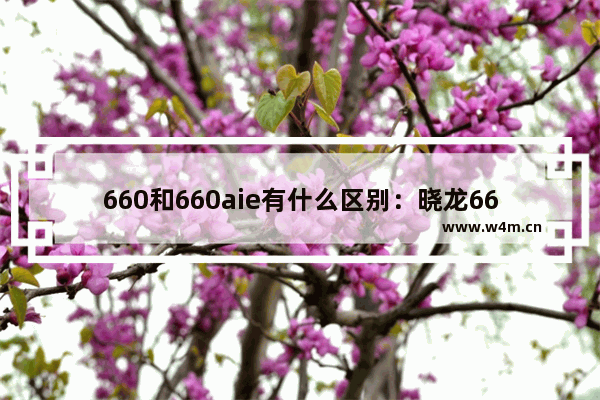 660和660aie有什么区别：晓龙660和660aie有什么区别