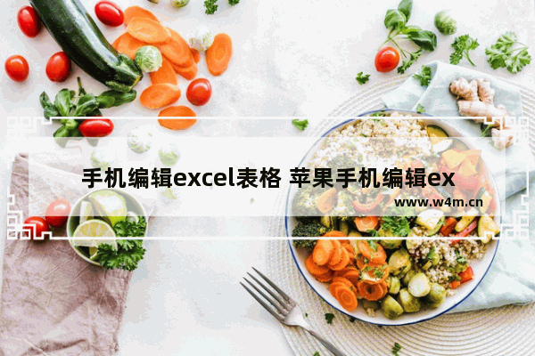 手机编辑excel表格 苹果手机编辑excel表格用什么软件别人手机也能打开