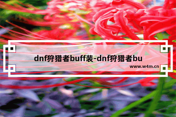 dnf狩猎者buff装-dnf狩猎者buff装选择