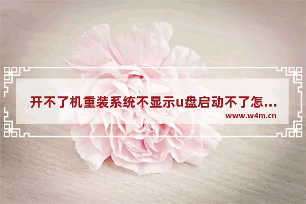 开不了机重装系统不显示u盘启动不了怎么办 电脑无法启动，如何重装系统？