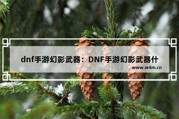 dnf手游幻影武器：DNF手游幻影武器什么来