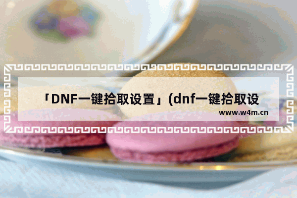 「DNF一键拾取设置」(dnf一键拾取设置了没用)