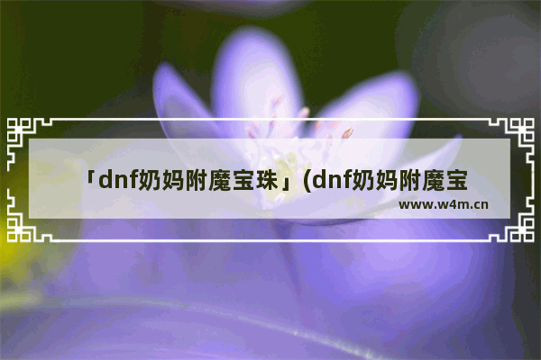 「dnf奶妈附魔宝珠」(dnf奶妈附魔宝珠价格)