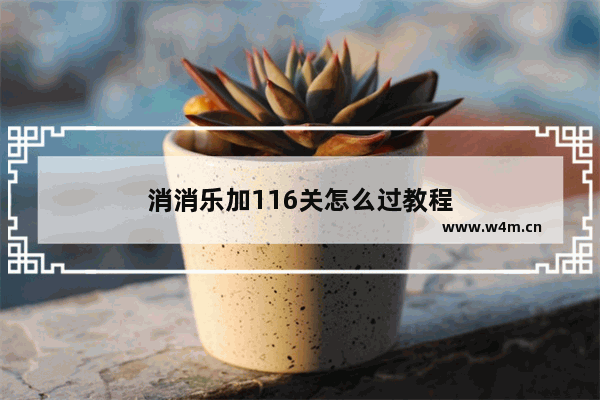 消消乐加116关怎么过教程