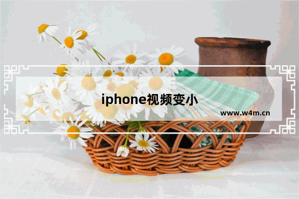 iphone视频变小