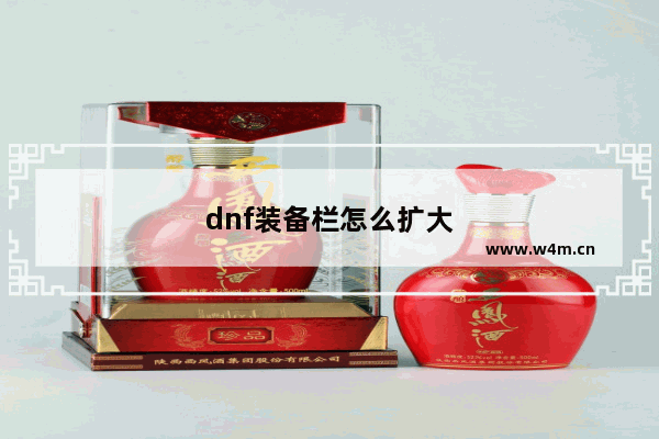 dnf装备栏怎么扩大