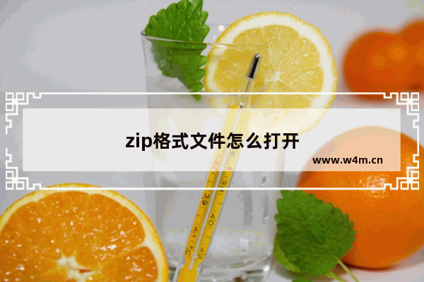 zip格式文件怎么打开