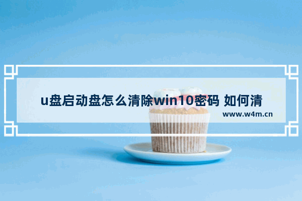 u盘启动盘怎么清除win10密码 如何清除Win10密码的U盘启动盘