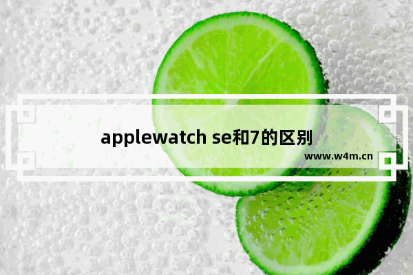 applewatch se和7的区别