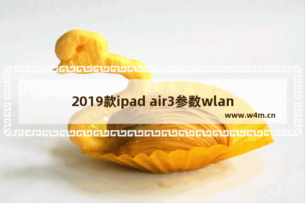 2019款ipad air3参数wlan版