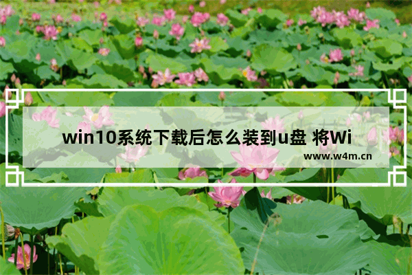 win10系统下载后怎么装到u盘 将Win10系统安装至U盘