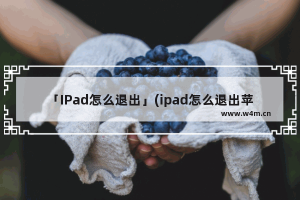 「IPad怎么退出」(ipad怎么退出苹果id账号)