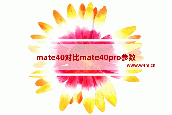 mate40对比mate40pro参数