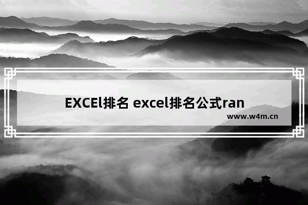 EXCEl排名 excel排名公式rank有并列