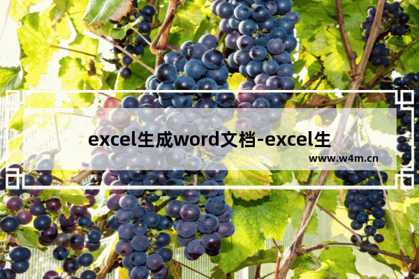 excel生成word文档-excel生成word文档目录