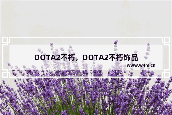 DOTA2不朽，DOTA2不朽饰品