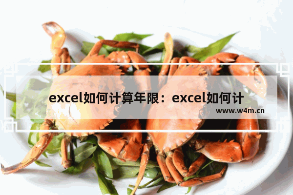 excel如何计算年限：excel如何计算年限差