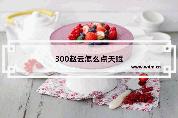 300赵云怎么点天赋