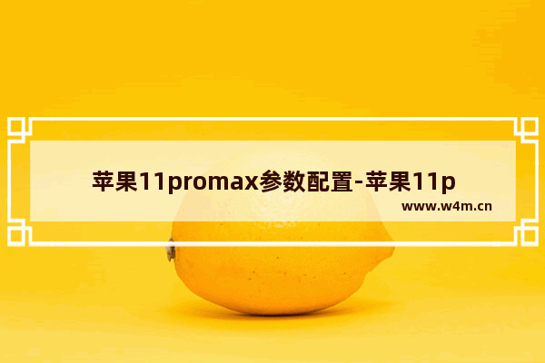 苹果11promax参数配置-苹果11promax参数配置详细图片