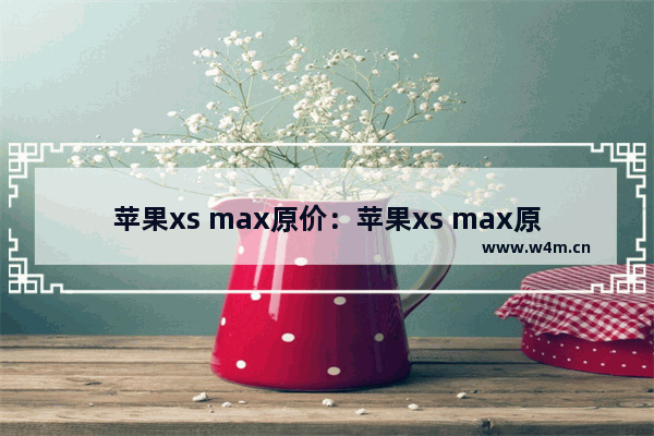 苹果xs max原价：苹果xs max原价多少钱