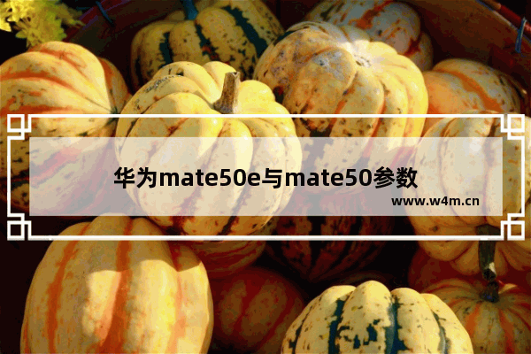 华为mate50e与mate50参数