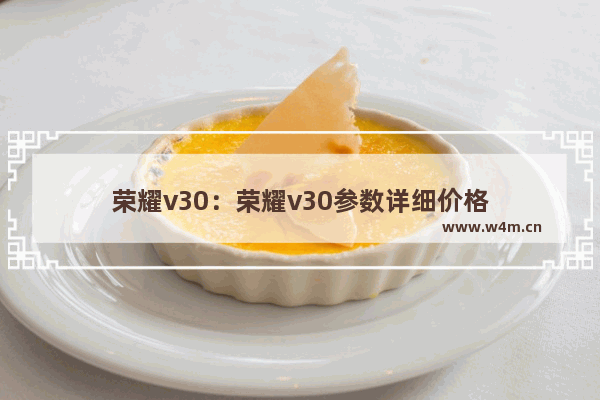 荣耀v30：荣耀v30参数详细价格