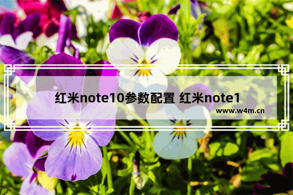 红米note10参数配置 红米note10参数配置详细