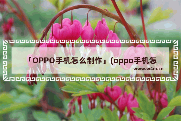 「OPPO手机怎么制作」(oppo手机怎么制作图片)