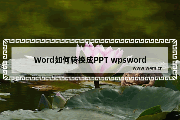 Word如何转换成PPT wpsword如何转换成ppt