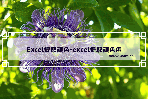 Excel提取颜色-excel提取颜色函数