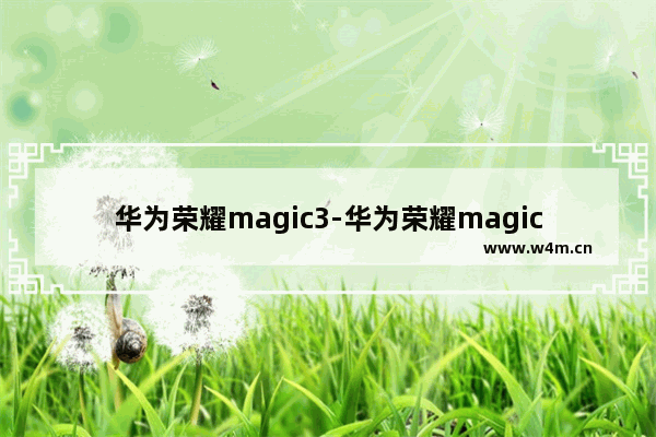 华为荣耀magic3-华为荣耀magic3pro什么时候上市