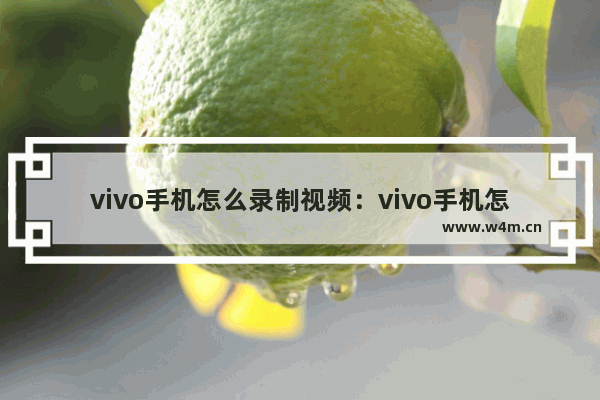 vivo手机怎么录制视频：vivo手机怎么录制视频录音