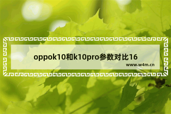 oppok10和k10pro参数对比168